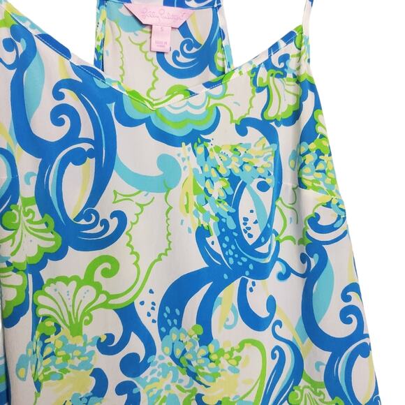 Lilly Pulitzer Dusk Racer Back Cami Tank Top in Resort White Crystal Coast S - Picture 4 of 16